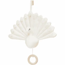 Cam Cam Copenhagen Cam Cam® COPENHAGEN Musik Mobile, Pfau - Creme Weiß