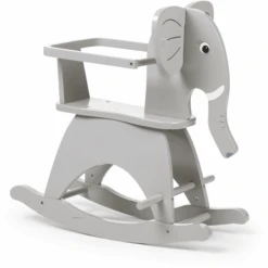 CHILDHOME Schaukelelefant Mit Bügel Grau