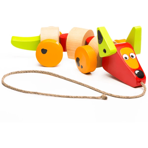 Cubika Nachziehspielzeug Hund 3 Cubika Nachziehspielzeug Hund