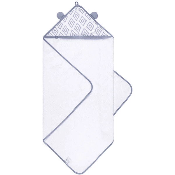 Emma & Noah Kapuzenhandtuch Rauten Blau 80 X 80 Cm 3 Emma & Noah Kapuzenhandtuch Rauten Blau 80 X 80 Cm