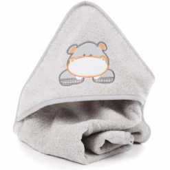 Fillikid Kapuzenbadetuch Mira Grau