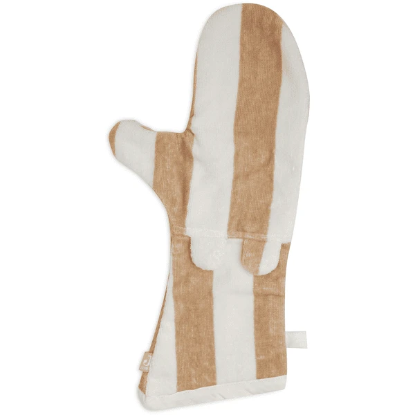 Jollein Waschhandschuh Stripe Frottee Biscuit 3 Jollein Waschhandschuh Stripe Frottee Biscuit