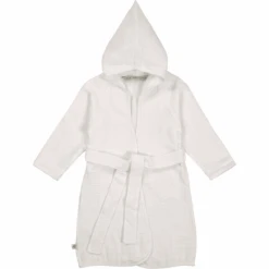 LÄSSIG Bademantel Musselin Weiß