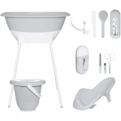 Luma® Babycare Bade- Und Pflegeset Light Grey