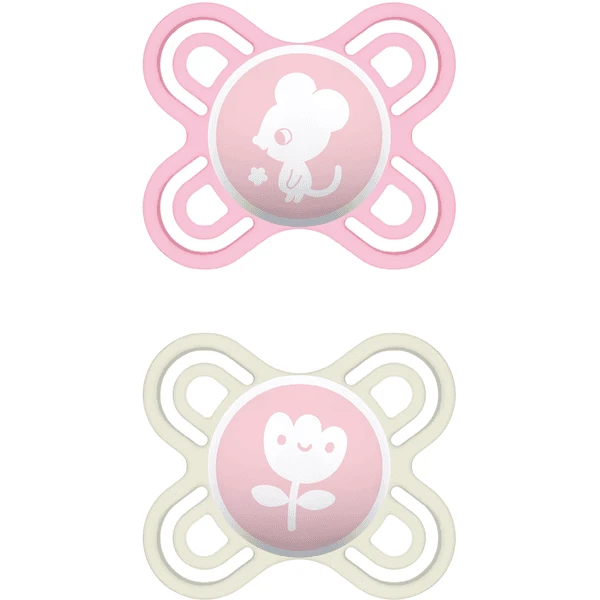 MAM Schnuller Perfect Start Aus Silikon 0 - 2 Monate, Maus/Blume 3 MAM Schnuller Perfect Start Aus Silikon 0 - 2 Monate, Maus/Blume