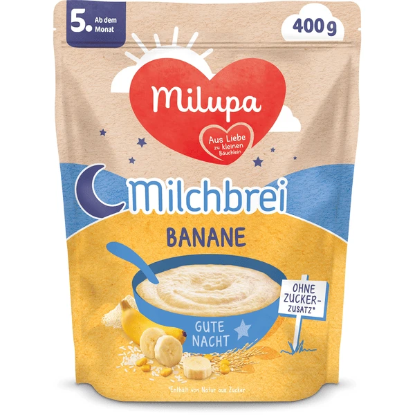 Milupa Milchbrei Banane Gute Nacht 400 G Ab Dem 5. Monat 3 Milupa Milchbrei Banane Gute Nacht 400 G Ab Dem 5. Monat