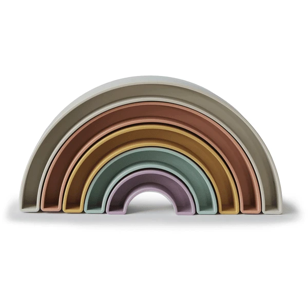 Mushie Stapelspielzeug Rainbow Tropical 3 Mushie Stapelspielzeug Rainbow Tropical