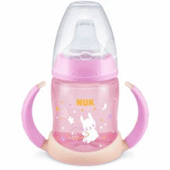 NUK Trinklernflasche First Choice Night, Pink 150ml