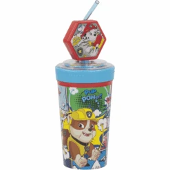 P:os Trinkbecher Paw Patrol Mit Strohhalm 475 Ml, 3D Figur