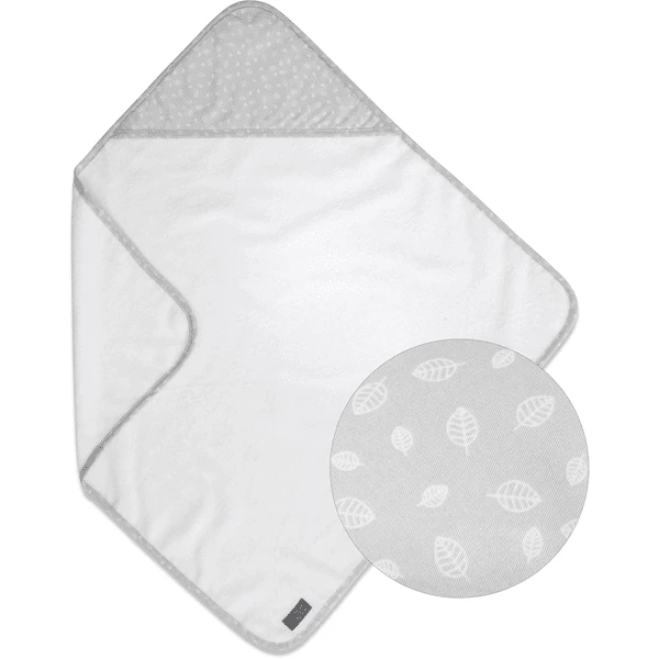 VINTER&BLOOM Kapuzenhandtuch Nordic Leaf Calm Grey 3 VINTER&BLOOM Kapuzenhandtuch Nordic Leaf Calm Grey