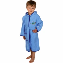 WÖRNER SÜDFROTTIER Bademantel Traktor Hellblau